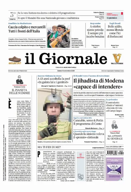Prima pagina il Giornale