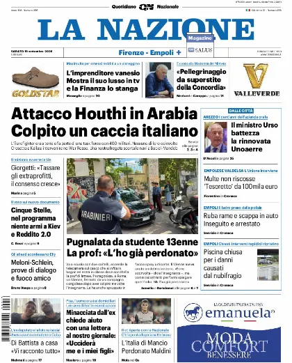 Prima pagina La Nazione