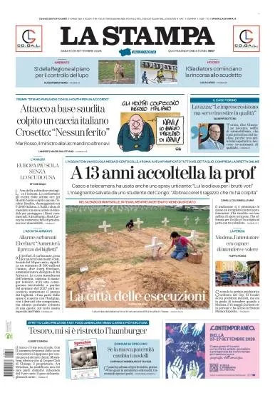 Prima pagina La Stampa | Aosta