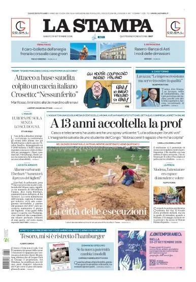 Prima pagina La Stampa | Asti