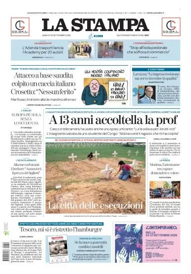 Prima pagina La Stampa | Biella