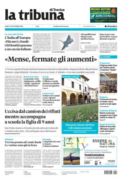 Prima pagina La Tribuna di Treviso | Treviso