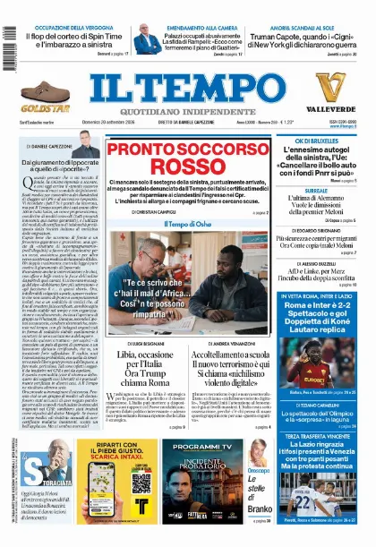 Prima pagina Il Tempo