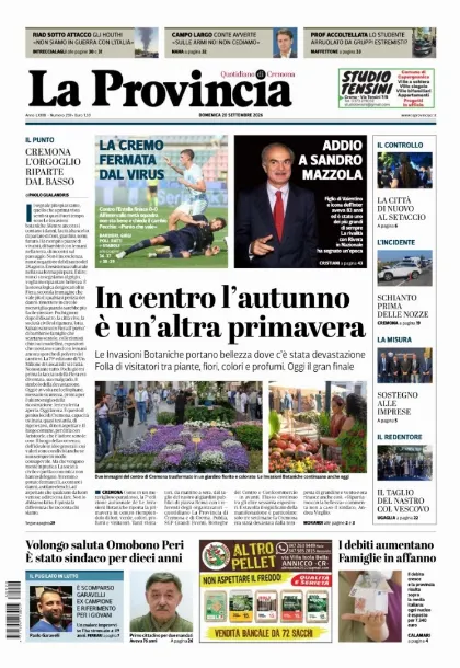 Prima pagina La Provincia