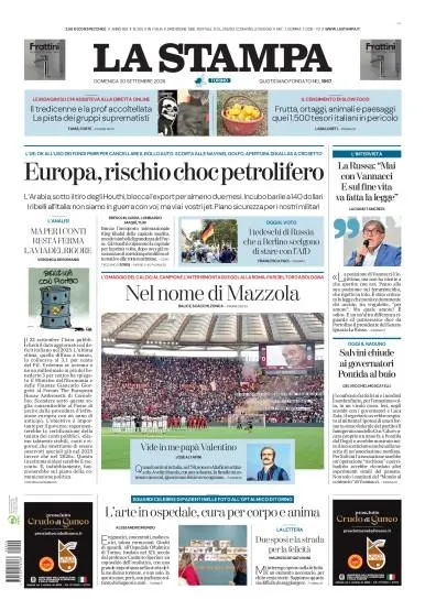 Prima pagina La Stampa | Torino