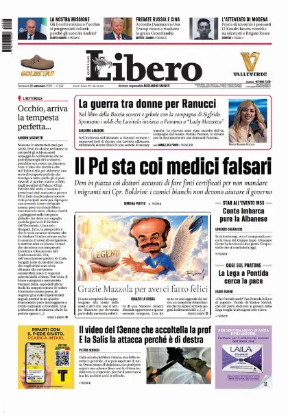 Prima pagina Libero