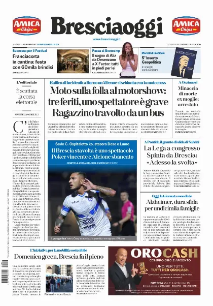 Prima pagina Bresciaoggi
