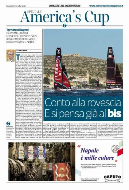 Prima pagina Corriere del Mezzogiorno | Campania