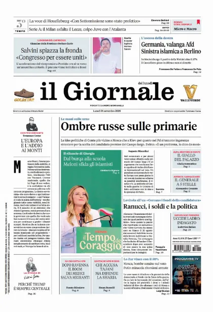 Prima pagina il Giornale