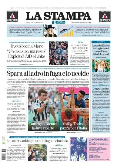 Prima pagina La Stampa | Aosta