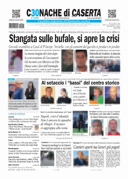 Prima pagina Cronache di Caserta