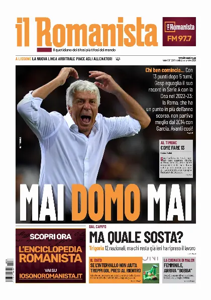 Prima pagina Il Romanista