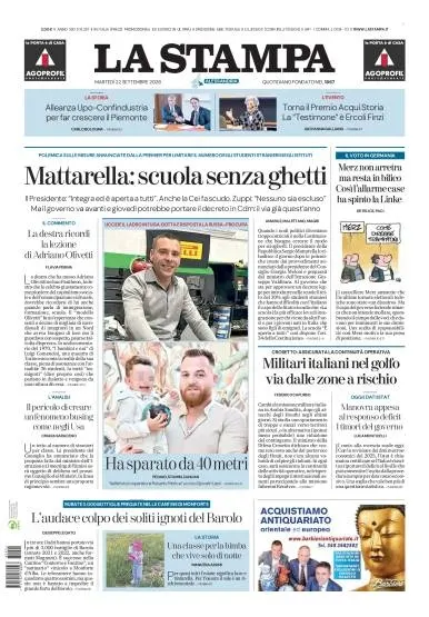 Prima pagina La Stampa | Alessandria