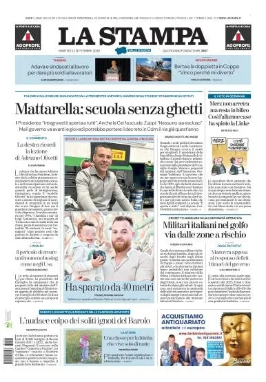 Prima pagina La Stampa | Aosta