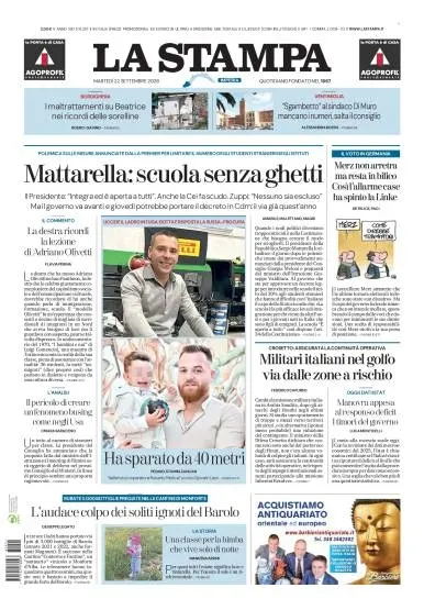 Prima pagina La Stampa | Imperia