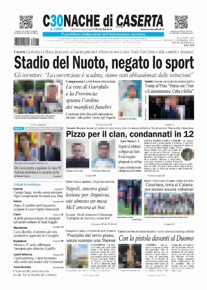 Prima pagina Cronache di Caserta