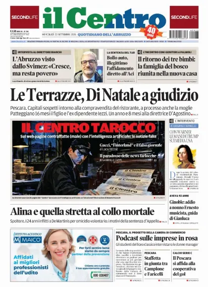 Prima pagina Il Centro | Pescara