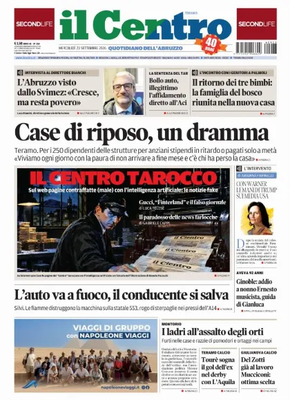 Prima pagina Il Centro | Teramo