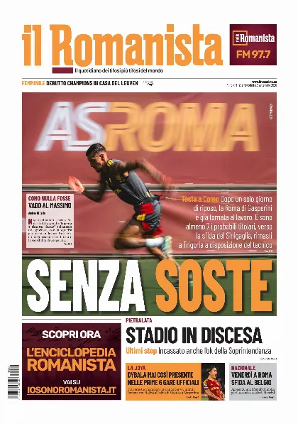 Prima pagina Il Romanista