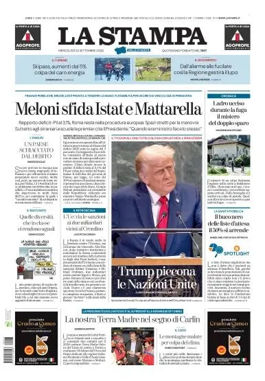 Prima pagina La Stampa | Aosta