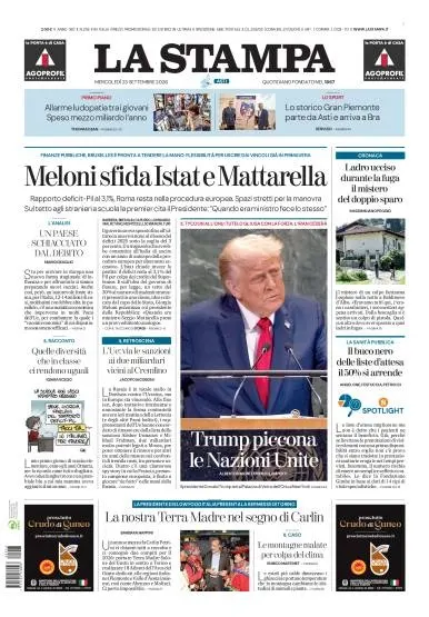Prima pagina La Stampa | Asti