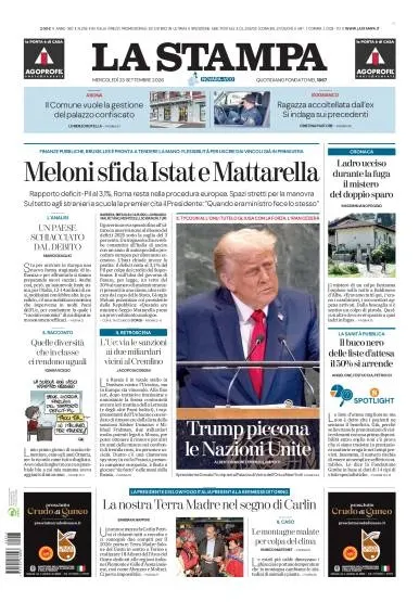 Prima pagina La Stampa | Novara