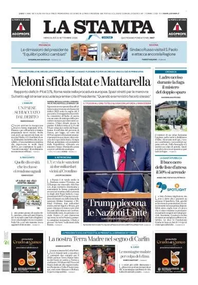 Prima pagina La Stampa | Savona