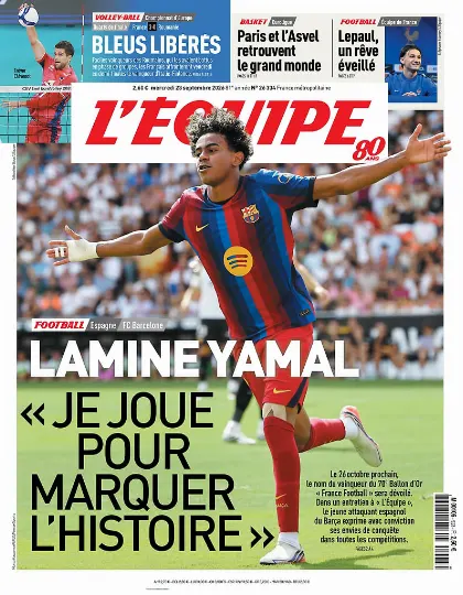 Prima pagina L Equipe