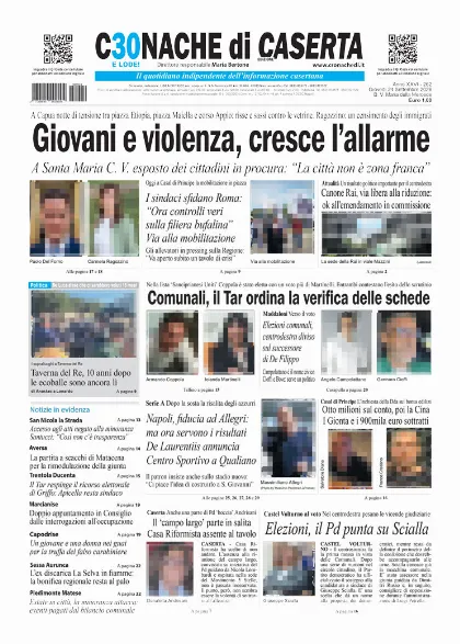 Prima pagina Cronache di Caserta