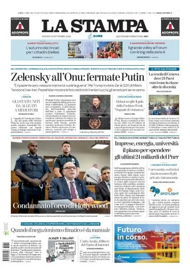 Prima pagina La Stampa | Biella