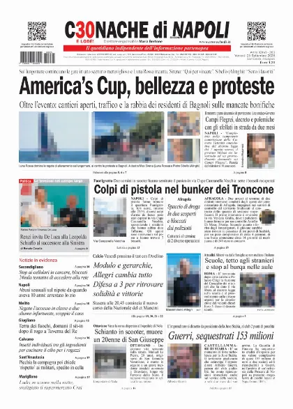 Prima pagina Cronache di Napoli
