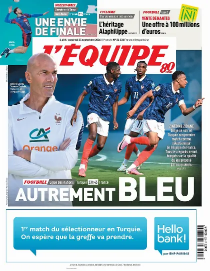 Prima pagina L Equipe