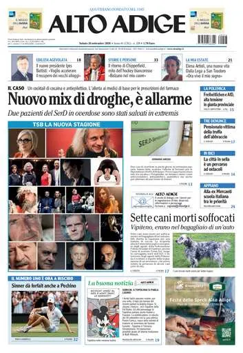 Prima pagina Alto Adige