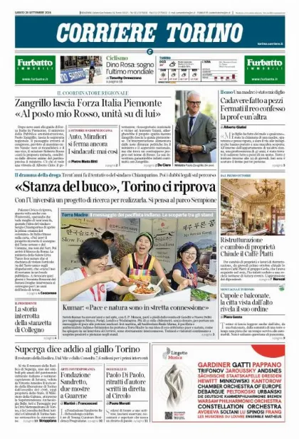 Prima pagina Corriere della Sera | Torino