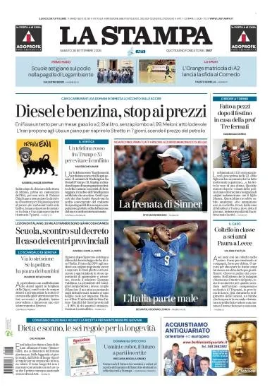 Prima pagina La Stampa | Asti