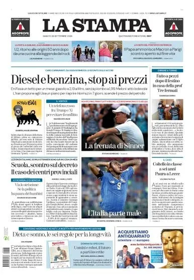 Prima pagina La Stampa