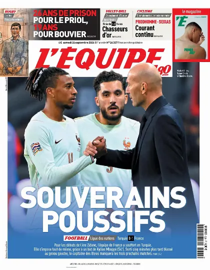 Prima pagina L Equipe