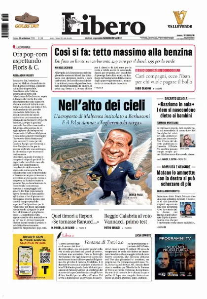 Prima pagina Libero
