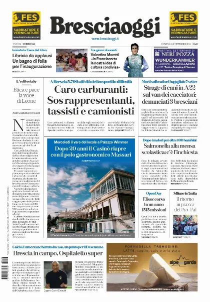 Prima pagina Bresciaoggi