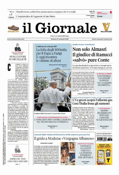 Prima pagina il Giornale