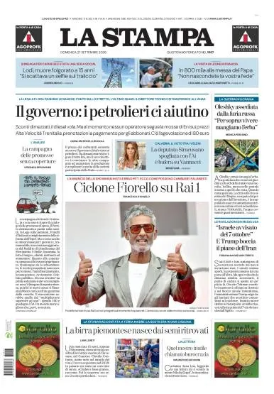 Prima pagina La Stampa