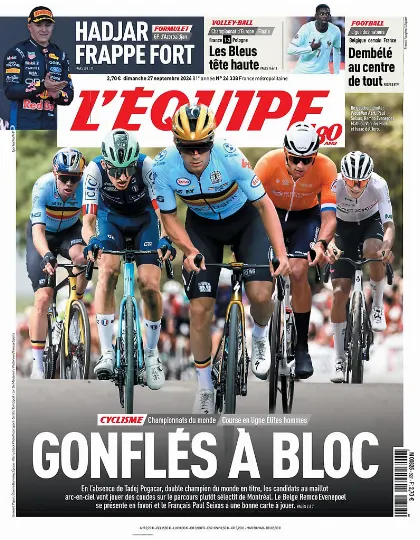 Prima pagina L Equipe