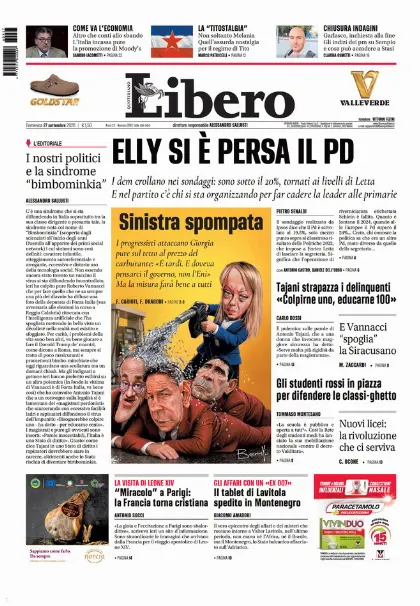 Prima pagina Libero