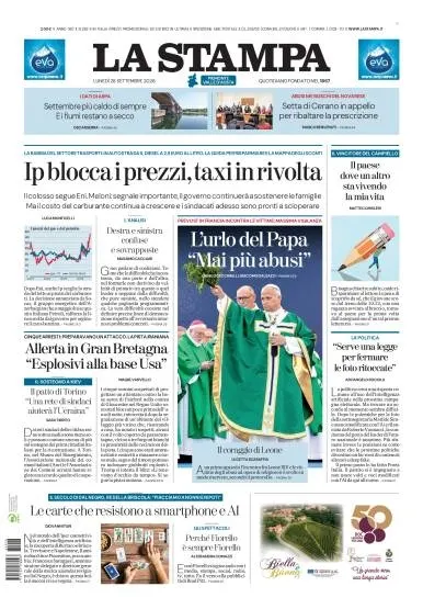 Prima pagina La Stampa | Asti