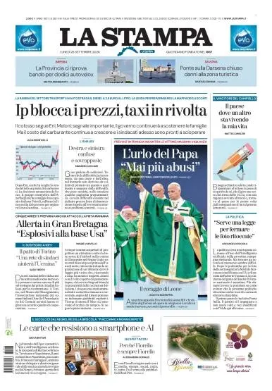 Prima pagina La Stampa | Imperia