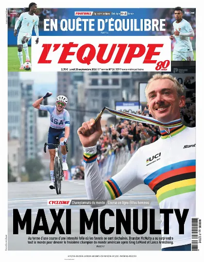 Prima pagina L Equipe