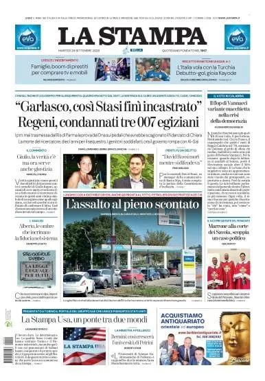 Prima pagina La Stampa | Biella