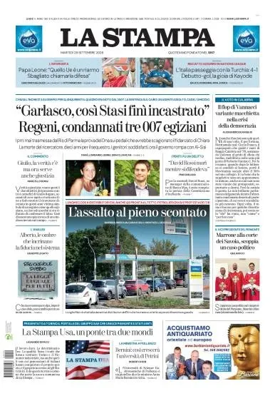 Prima pagina La Stampa | Milano