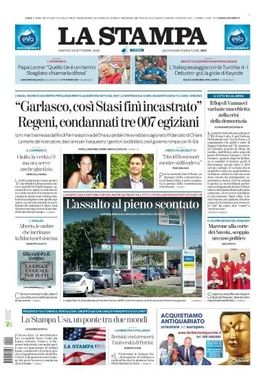 Prima pagina La Stampa | Torino