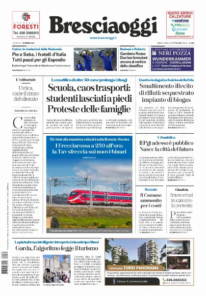 Prima pagina Bresciaoggi